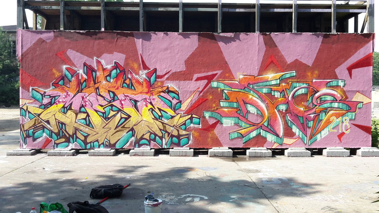 Graffiti Wall in Berlin - Photo by mist - Mist, miste, mrb (2016)