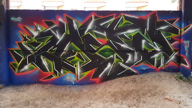 Graffiti Wall in Berlin - Photo by mist (2018)