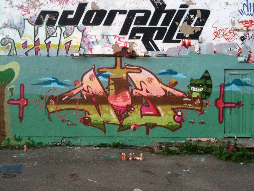 Graffiti Wall in chemnitz - Photo by mista_CAIBZ_one - caibz, bfa, omoc (2013)