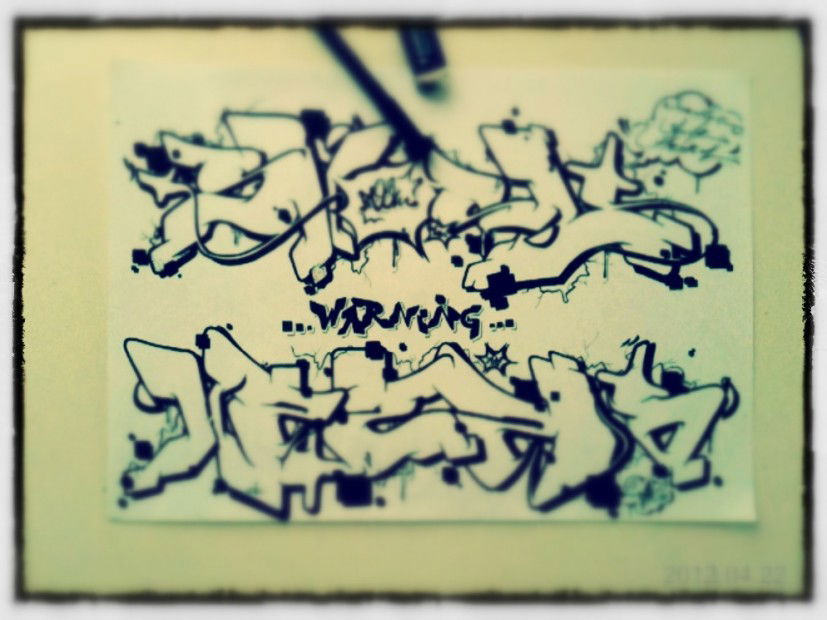 Graffiti Sketch - Photo by mista_CAIBZ_one