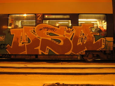 Graffiti Train - Photo by mistanice - msa, olymp, jig