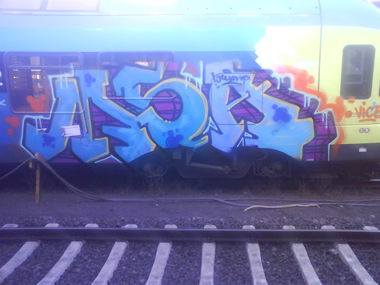 Graffiti Train - Photo by mistanice - msa, olymp, gk