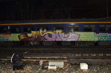 Graffiti Train - Photo by mistanice - msa, gk, olymp