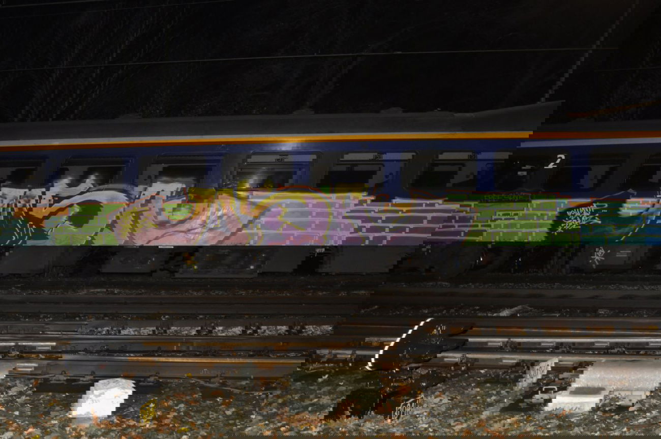 Graffiti Train - Photo by mistanice - msa, gk, olymp