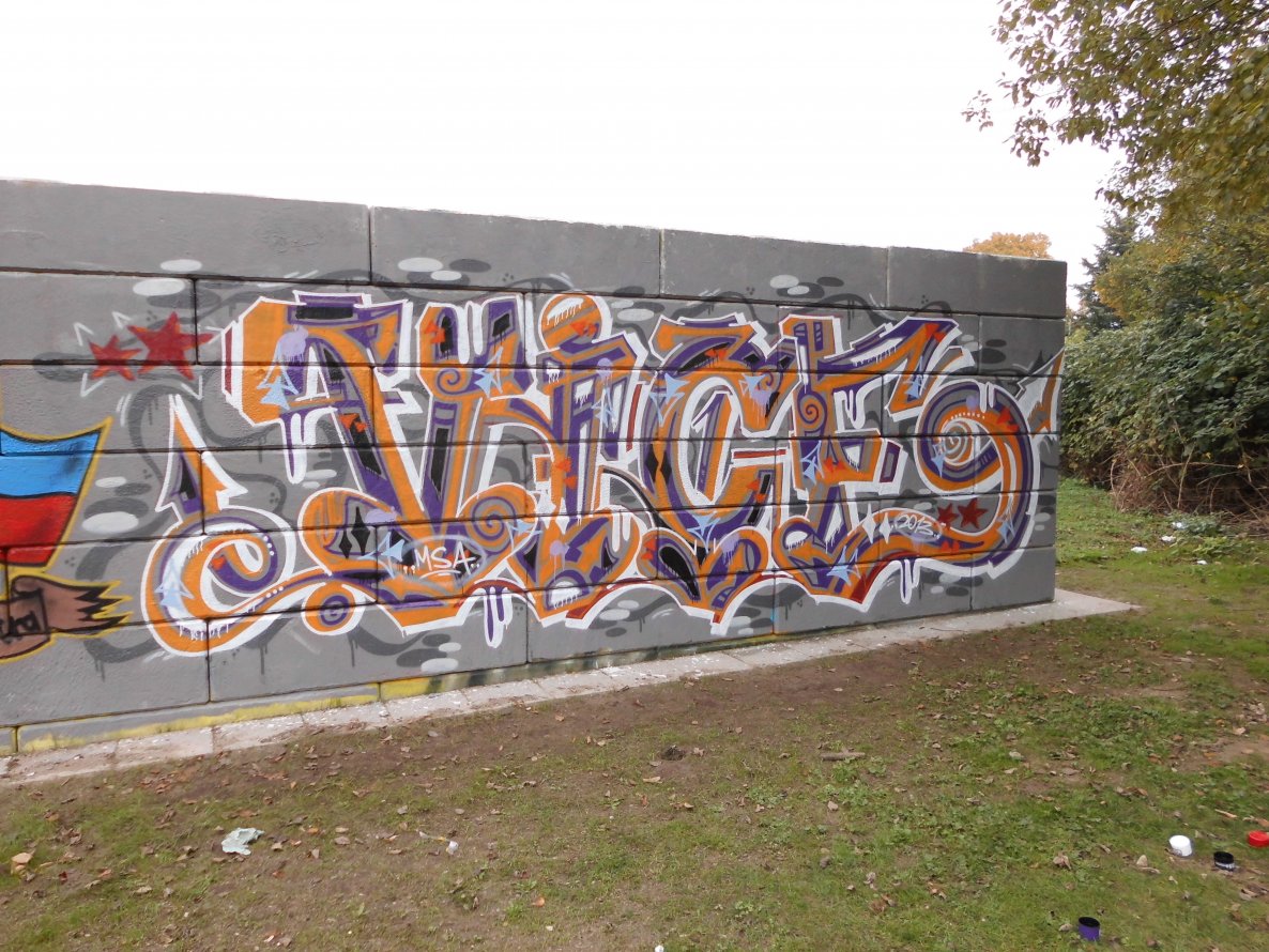 Graffiti Wall - Photo by mistanice - vice, msa, krefeld (2013)