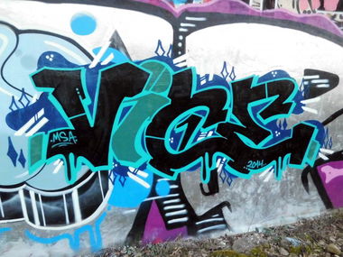 Graffiti Wall - Photo by mistanice - vice, msa, münster (2014)