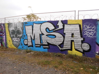 Graffiti Wall - Photo by mistanice - msa, gk, vice (2014)