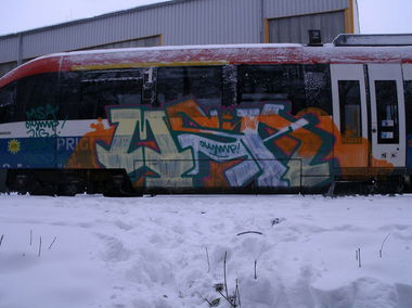 Graffiti Train - Photo by mistanice - MSA, OLYMP, JIG