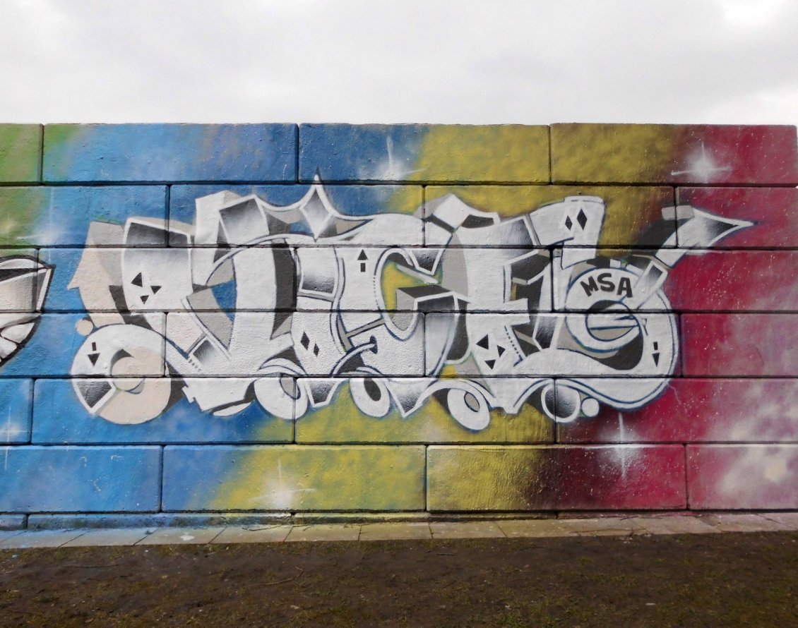 Graffiti Wall - Photo by mistanice - VICE, MSA, Krefeld (2015)