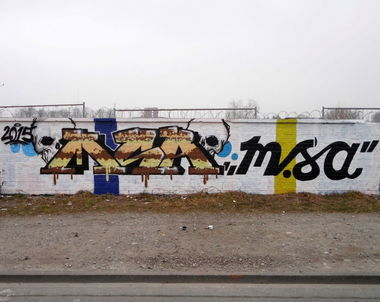 Graffiti Wall - Photo by mistanice - MSA, Münster (2015)