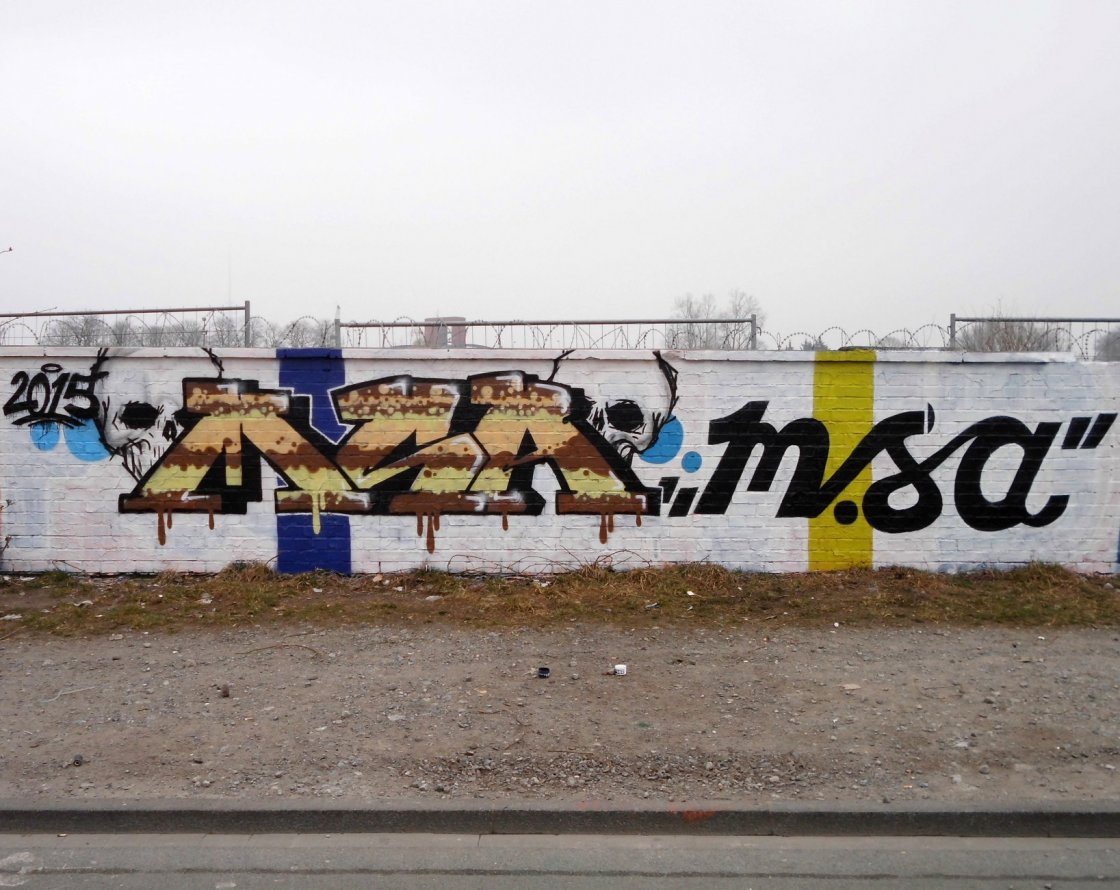 Graffiti Wall - Photo by mistanice - MSA, Münster (2015)