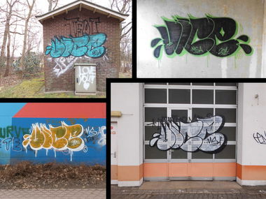Graffiti Bombing - Photo by mistanice - VICE, MSA, T-UP