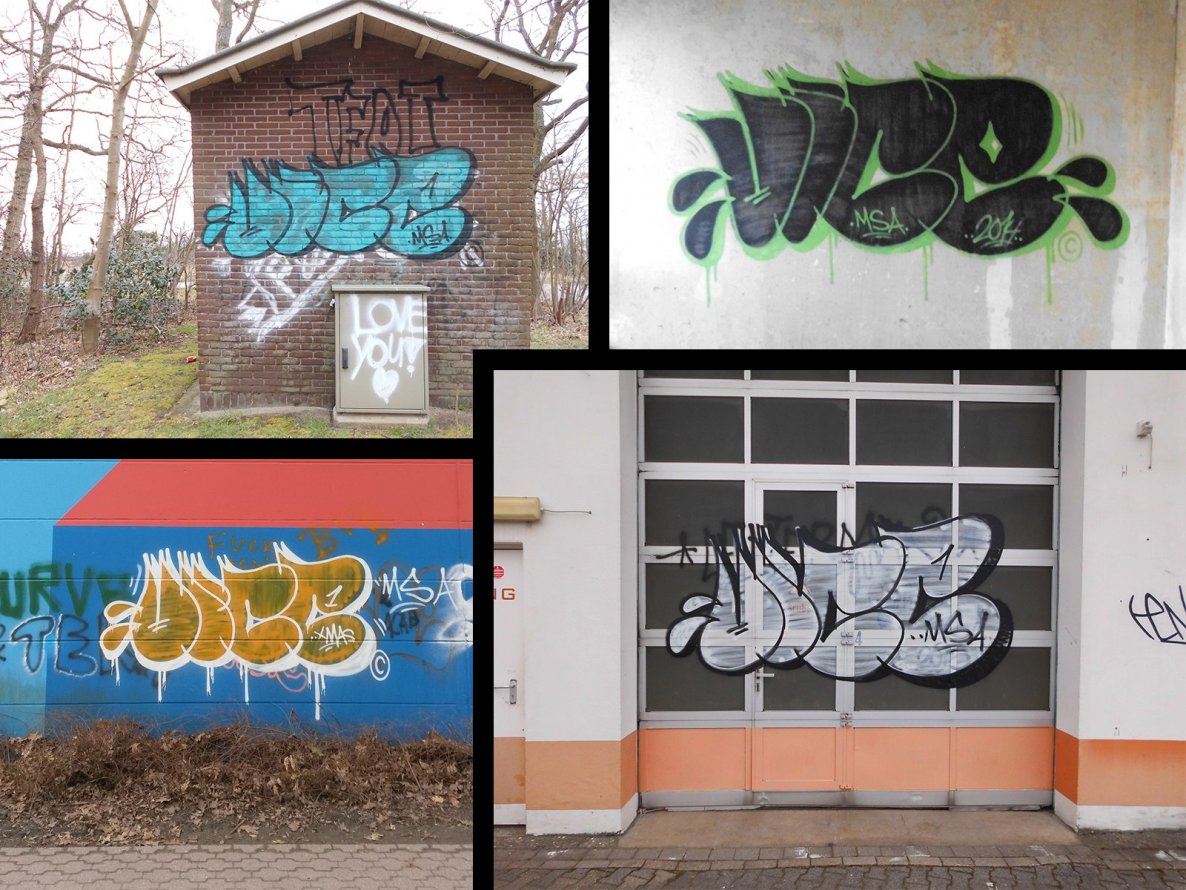 Graffiti Bombing - Photo by mistanice - VICE, MSA, T-UP