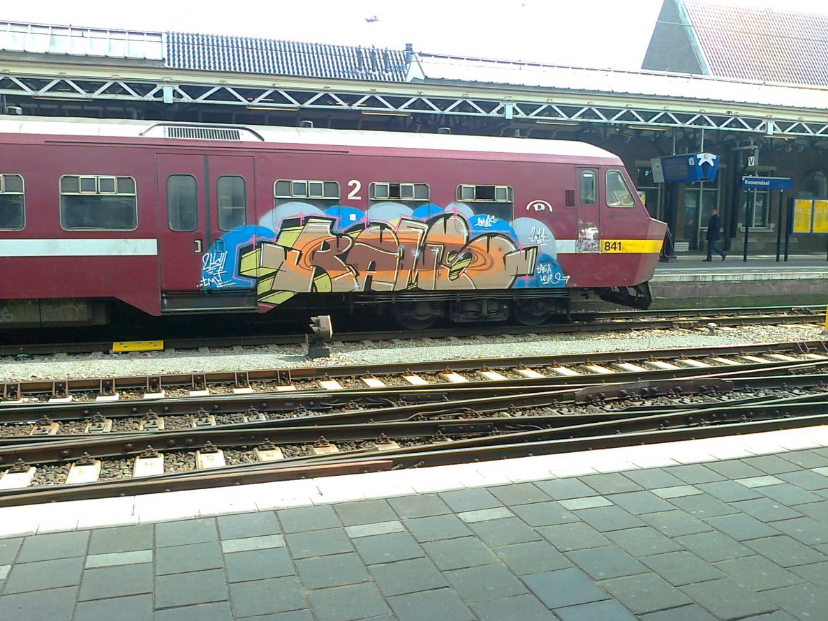 Graffiti Train in Roosendaal - Photo by misticbromberg - rams