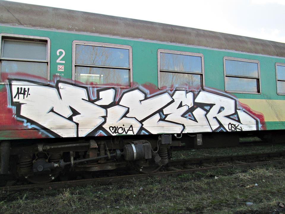 Graffiti Train - Photo by mitesone - miter, osk (2014)