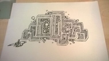 Graffiti Sketch - Photo by moccer2go