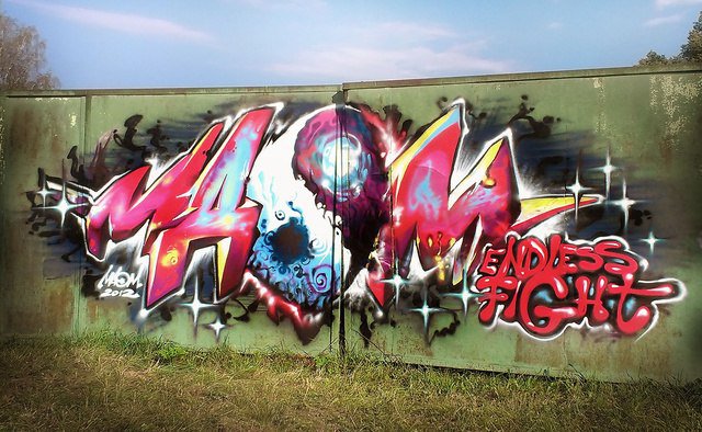 Graffiti Wall - Photo by modestmaom