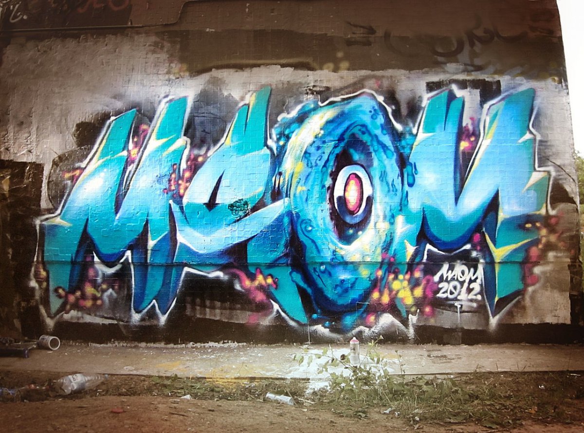 Graffiti Wall - Photo by modestmaom - maom, burner, water (2012)