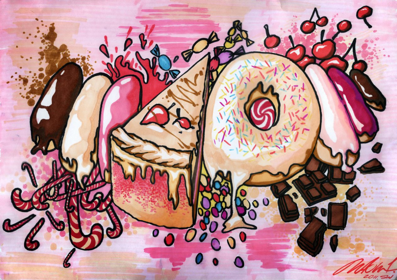 Graffiti Sketch - Photo by modestmaom - maom, sweet, chocolate (2011)