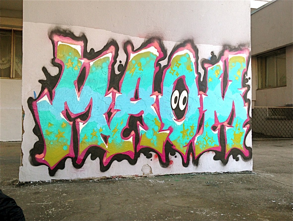 Graffiti Wall - Photo by modestmaom - maom, eyes, freestyle (2014)