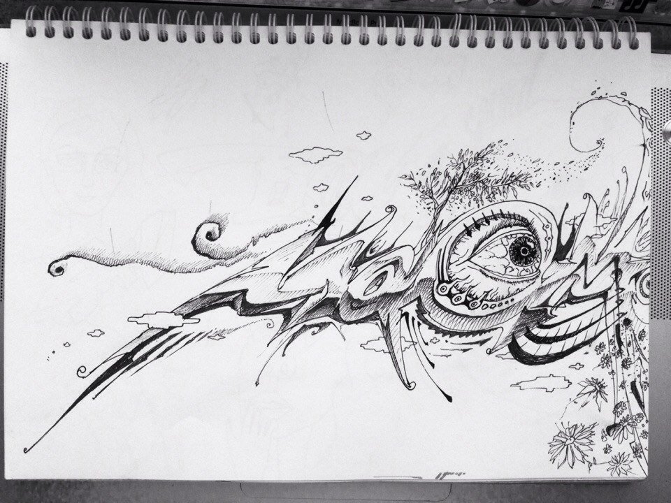 Graffiti Sketch - Photo by modestmaom - maom (2014)