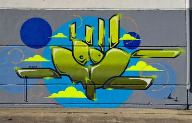 Graffiti Wall - Photo by modi - graffuturism, streetgallery, arteurbanomadrid (2022)