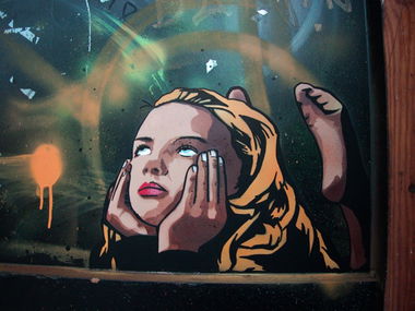 Graffiti Street Art in Berlin - Photo by moe79 - dreamin, stencil, streetart