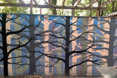 Graffiti Wall in Berlin - Photo by moe79 - tree, streetart, mural