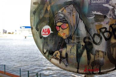 Graffiti Street Art in Berlin - Photo by moe79 - ACAB, streetart, stencil