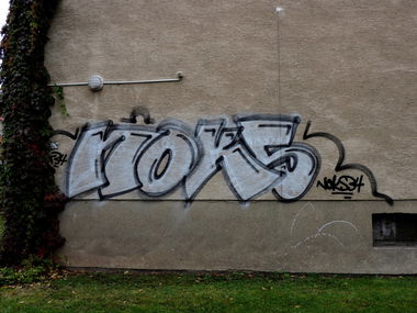 Graffiti Bombing in Kassel - Photo by mois - noks, noks34, t34 (2012)