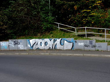 Graffiti Bombing in Kassel - Photo by mois - zoom, pfs, npk (2012)