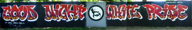 Graffiti Bombing - Photo by mois - GoodNightWhitePride, Norse, Marso