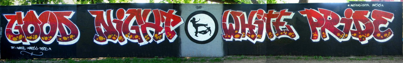 Graffiti Bombing - Photo by mois - GoodNightWhitePride, Norse, Marso