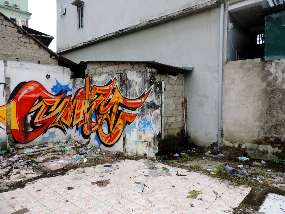 Graffiti Bombing in Hu? - Photo by mois - Cunky