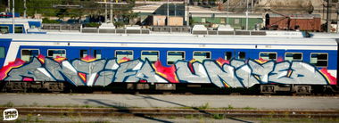 Graffiti Train - Photo by mois - antifa, afa, antifa (2014)