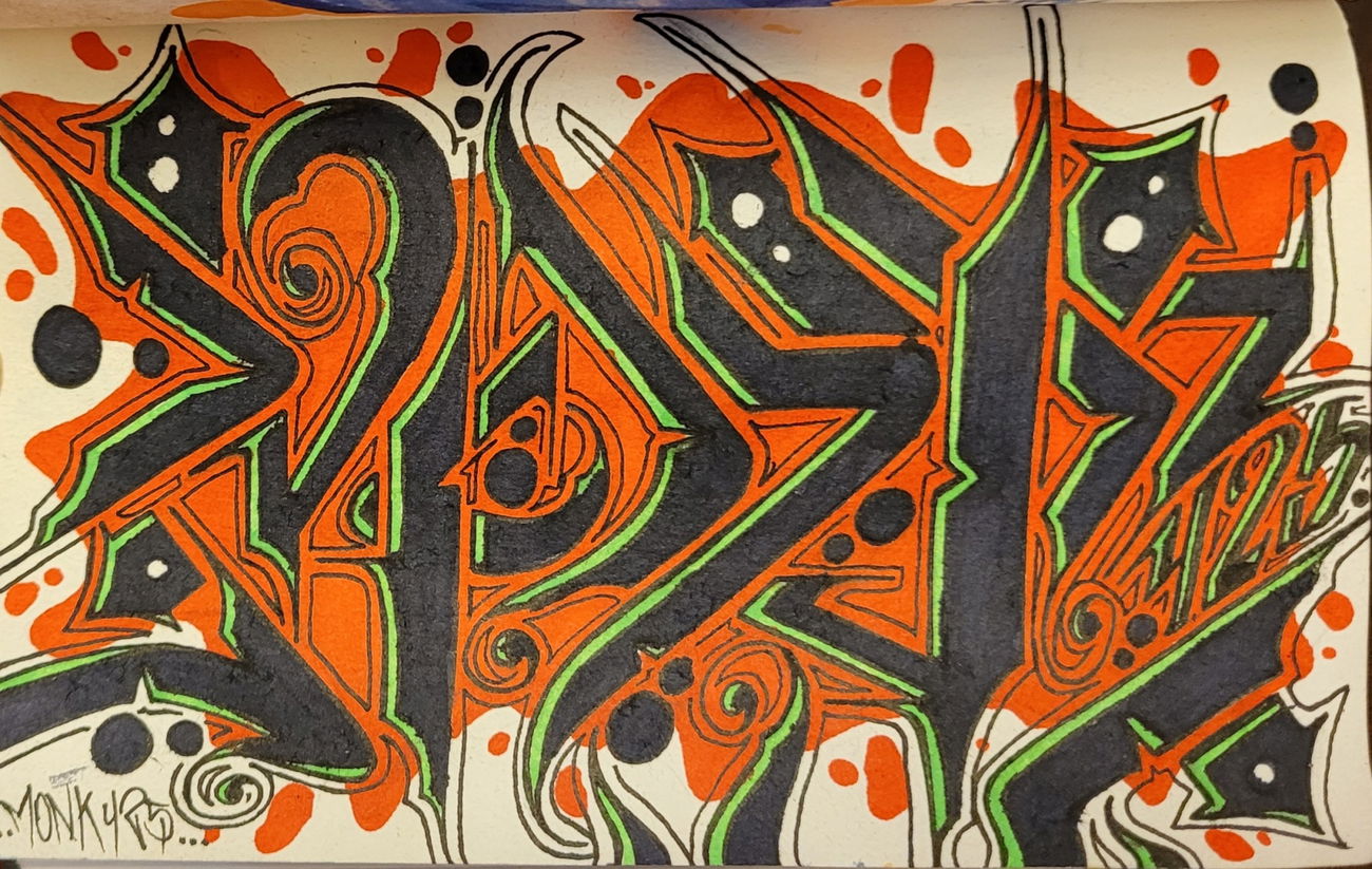 Graffiti Sketch - Photo by monk425