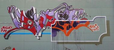 Graffiti Wall in Bad Kreuznach - Photo by monster - Prisco, Alien, Zores