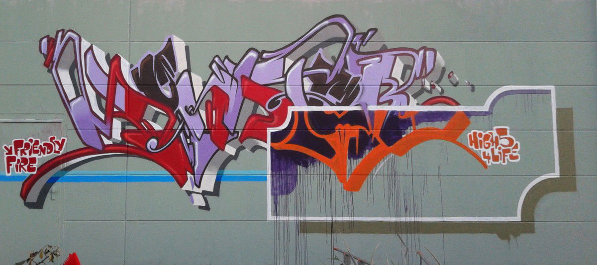 Graffiti Wall in Bad Kreuznach - Photo by monster - Prisco, Alien, Zores