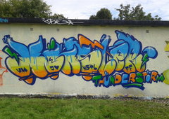 Graffiti Wall in Magdeburg - Photo by monster - smär, mönster, H54L
