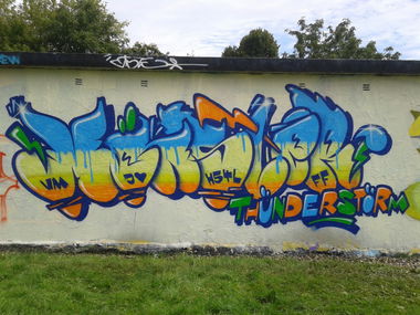 Graffiti Wall in Magdeburg - Photo by monster - smär, mönster, H54L