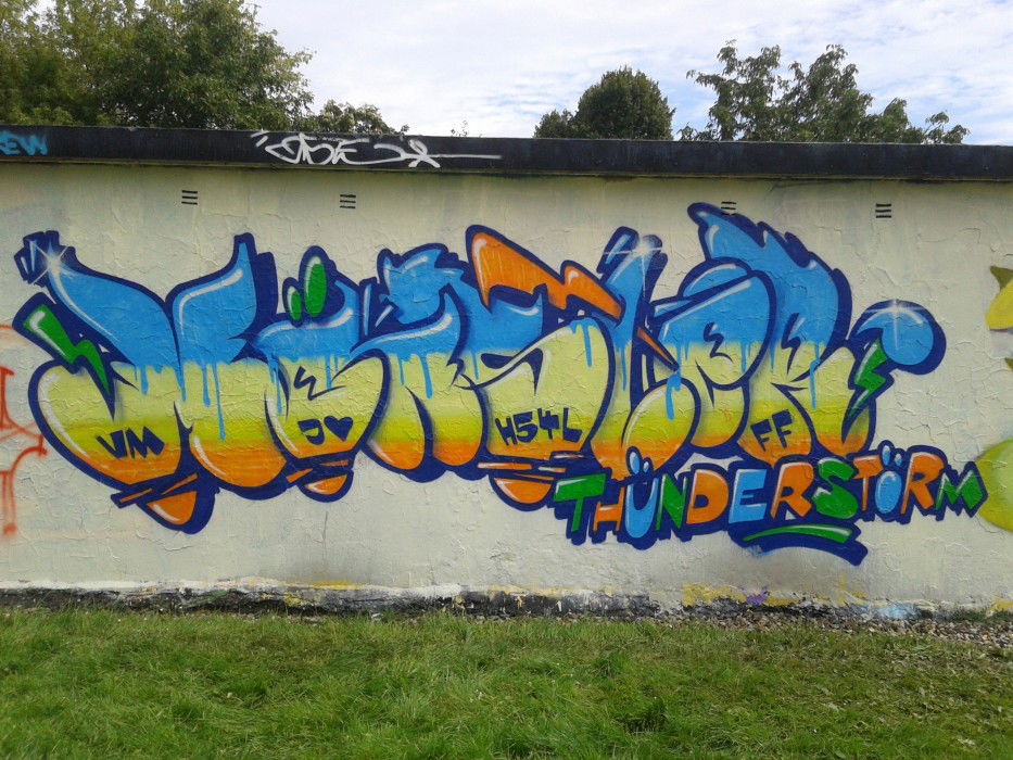 Graffiti Wall in Magdeburg - Photo by monster - smär, mönster, H54L