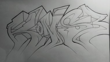 Graffiti Sketch - Photo by mook (2017)