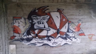 Graffiti Wall in Stralsund - Photo by moon (2015)