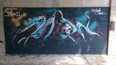 Graffiti Wall in Stralsund - Photo by moon - moon (2015)