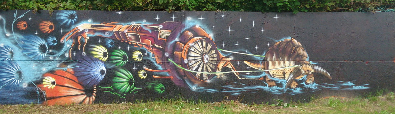 Graffiti Wall in Deutschland - Photo by moon - moon