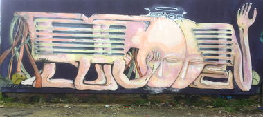 Graffiti Wall in Bergen auf rügen - Photo by moon - moon (2017)