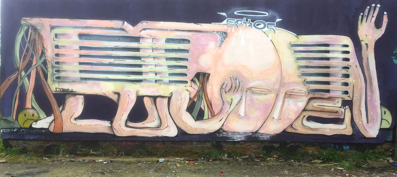 Graffiti Wall in Bergen auf rügen - Photo by moon - moon (2017)