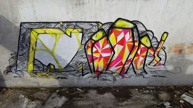 Graffiti Wall in Bergen auf rügen - Photo by moon - MOON (2016)