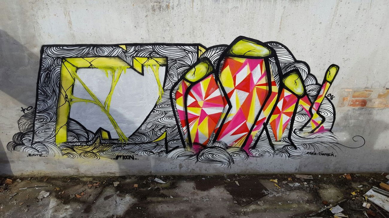 Graffiti Wall in Bergen auf rügen - Photo by moon - MOON (2016)