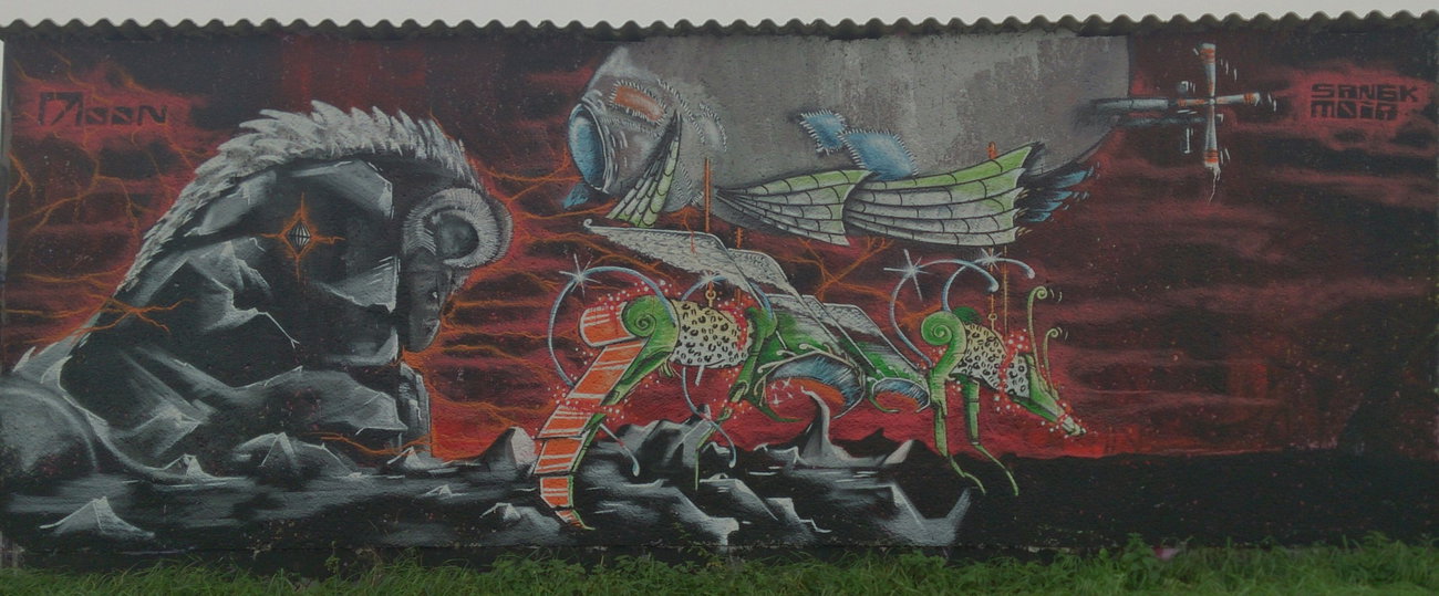Graffiti Wall in Deutschland - Photo by moon - moon